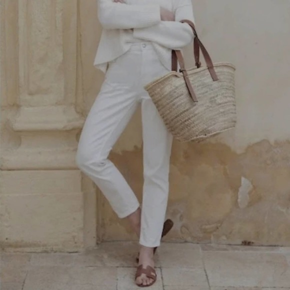 Everlane The Summer Jean Super Soft in Bone Size 26 NWT - Picture 1 of 11